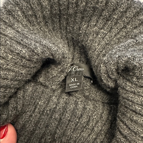 J. Crew Charcoal Turtleneck Sweater - Picture 3 of 3